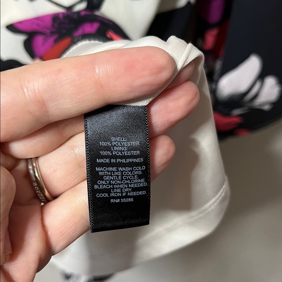 Express Floral Bell Sleeve‎ Mini Dress Size 12 Colorful Mod Boho Party - Picture 9 of 10